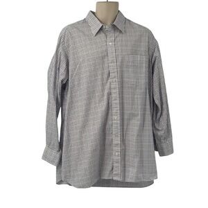 Hamilton‎ 1883 Men's Long Sleeve Button Down Shirt Red/Blue Plaid Check Size XL